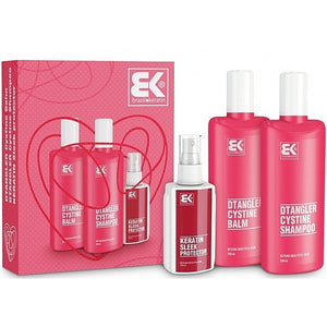 Brazil Keratin Dtangler Cystine (Shampoo 300 ml + Conditioner 300 ml + Spray 100 ml) — Haarentwirrungs-Set