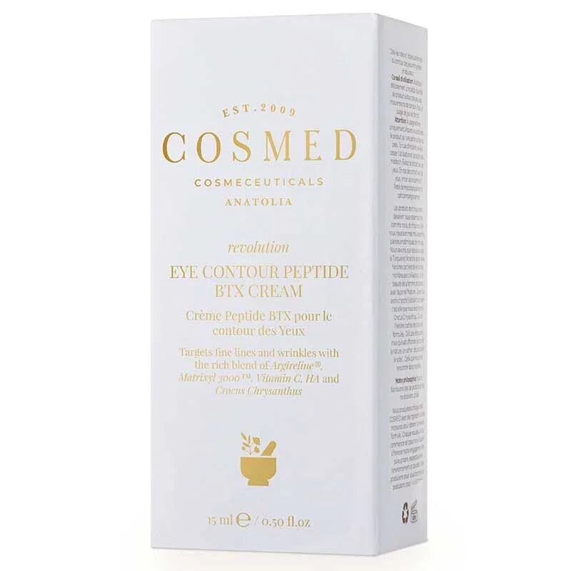 Crema contorno occhi illuminante ai peptidi Cosmed Revolution Eye Contour Peptide BTX Cream 15 ml