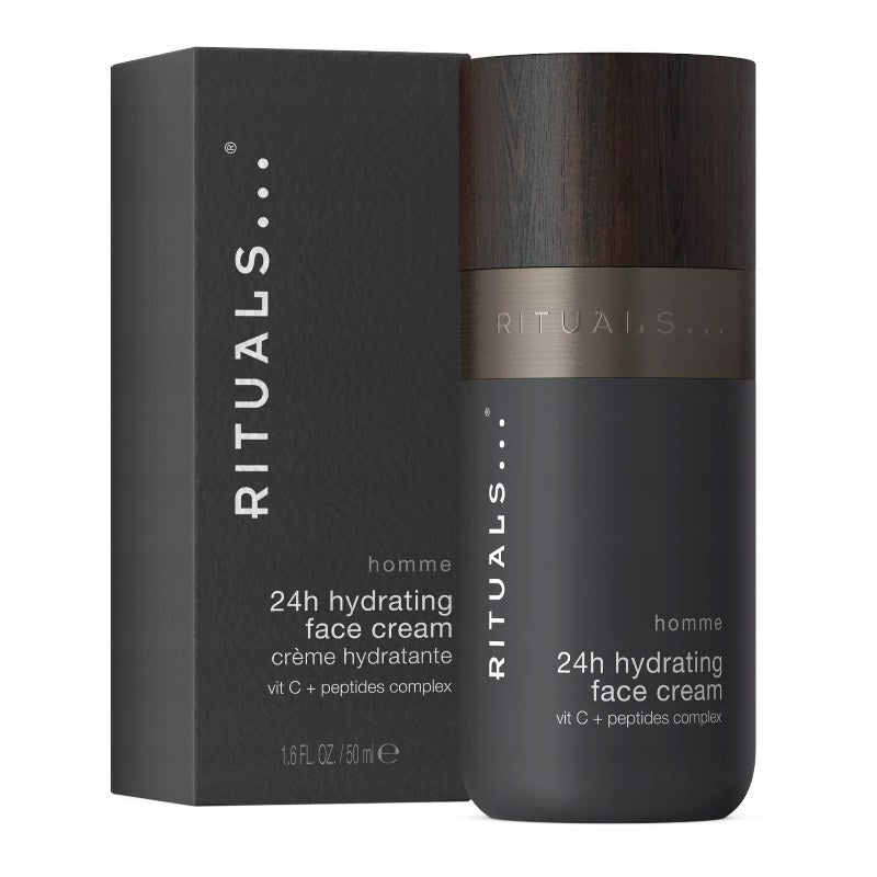 Crema idratante "Vitamina C + Peptidi" Rituals Homme 24h Hydrating Vit C + Peptides Complex crema viso 50 ml