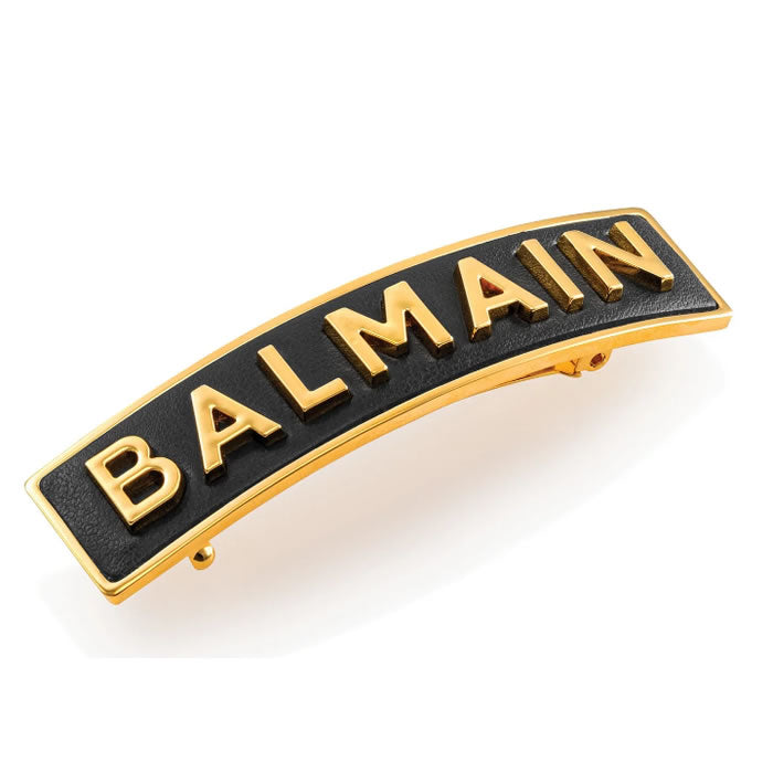 Balmain 18k 골드 도금 미디엄 헤어 클립