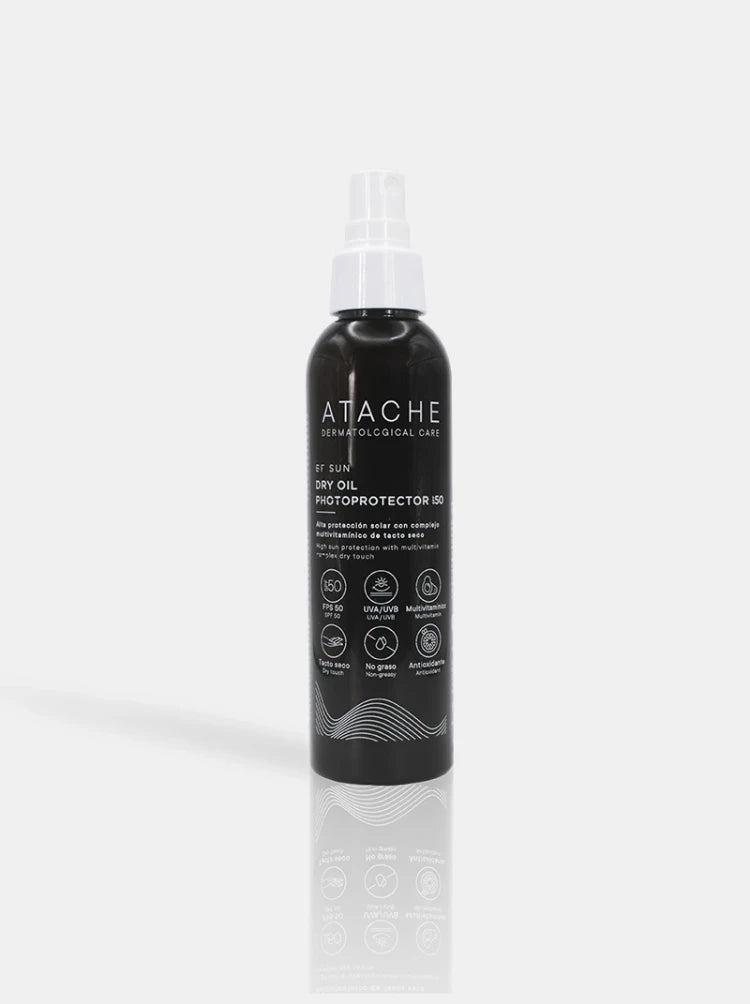 Olio corpo con filtro solare Atache Be Sun Dry Oil Photoprotector Spf 50 150 ml