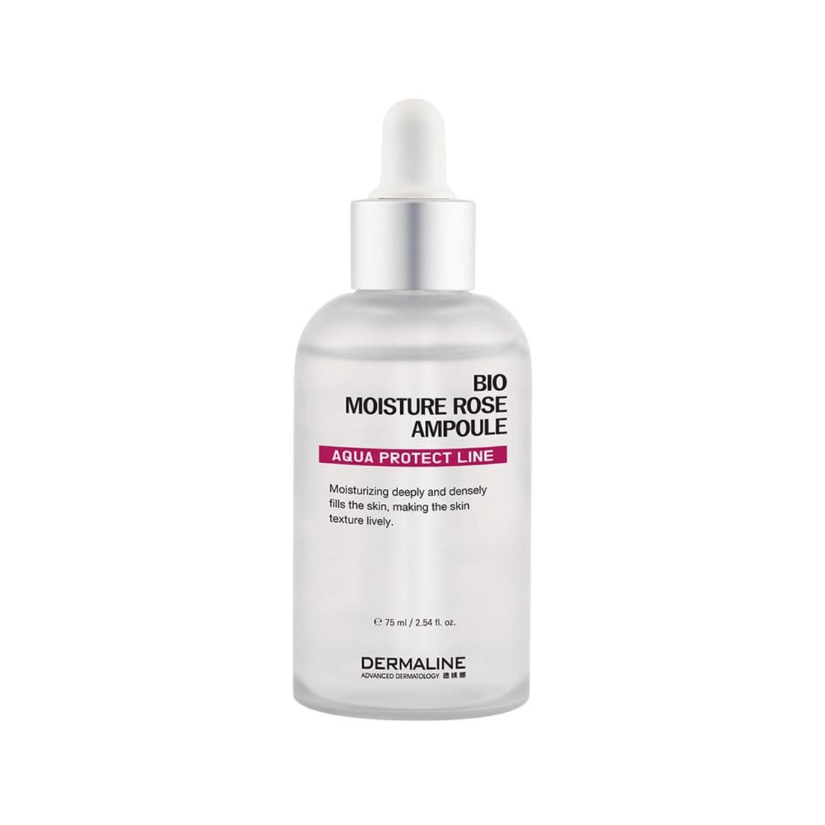 Dermaline Aqua Protect Line Bio Moisture Rose Ampoule 75 ml — Ampola Facial Hidratante