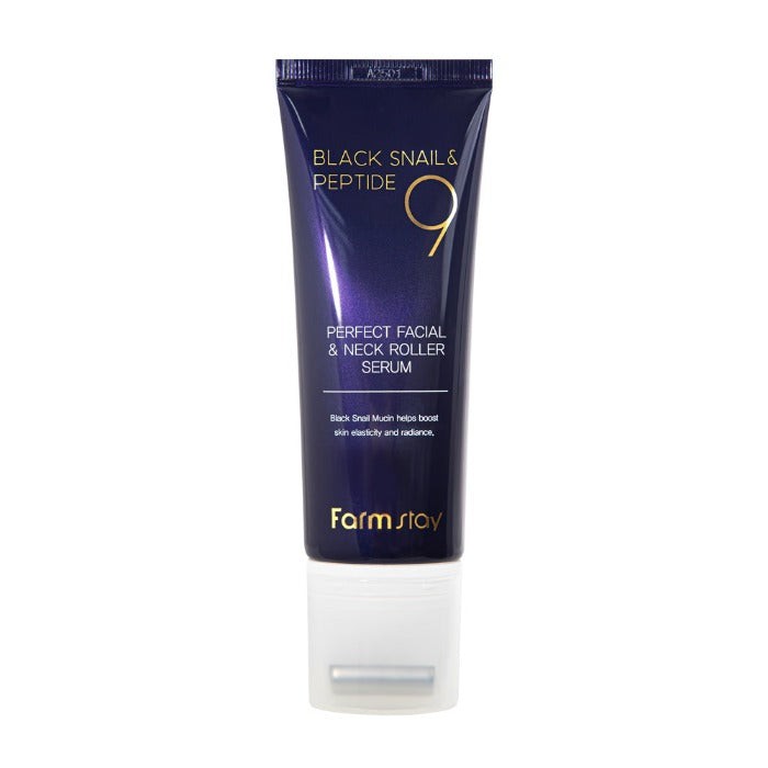 Farmstay Lumaca Nera &amp; Peptide 9 Perfect Siero roll-on viso e collo 100 ml — Roll-on serum do twarzy