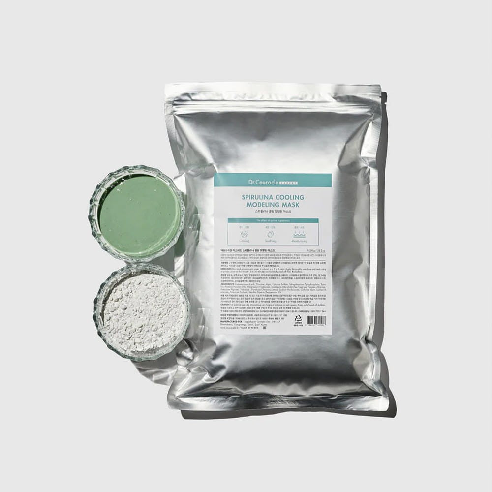 Dr.Ceuracle Spirulina Rinfrescante Modeling Maschera 1000 g — Maschera viso alginata rinfrescante