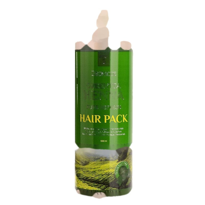 Maschera per capelli al tè verde e henné Deoproce Green Tea Henna Pure Refresh Hair Pack 1000 ml