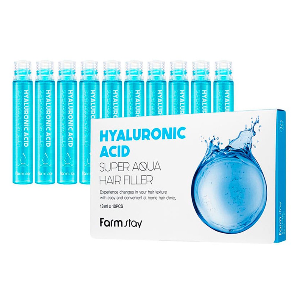 Farmstay Hyaluronic Acid Super Aqua Filler capelli 13 ml — Filler do włosów