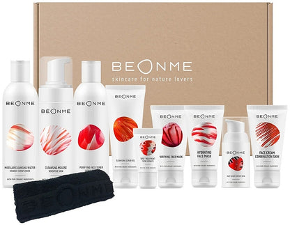 Set, 10 Produkte BeOnMe Oily &amp; Combination Skin Routine Set 