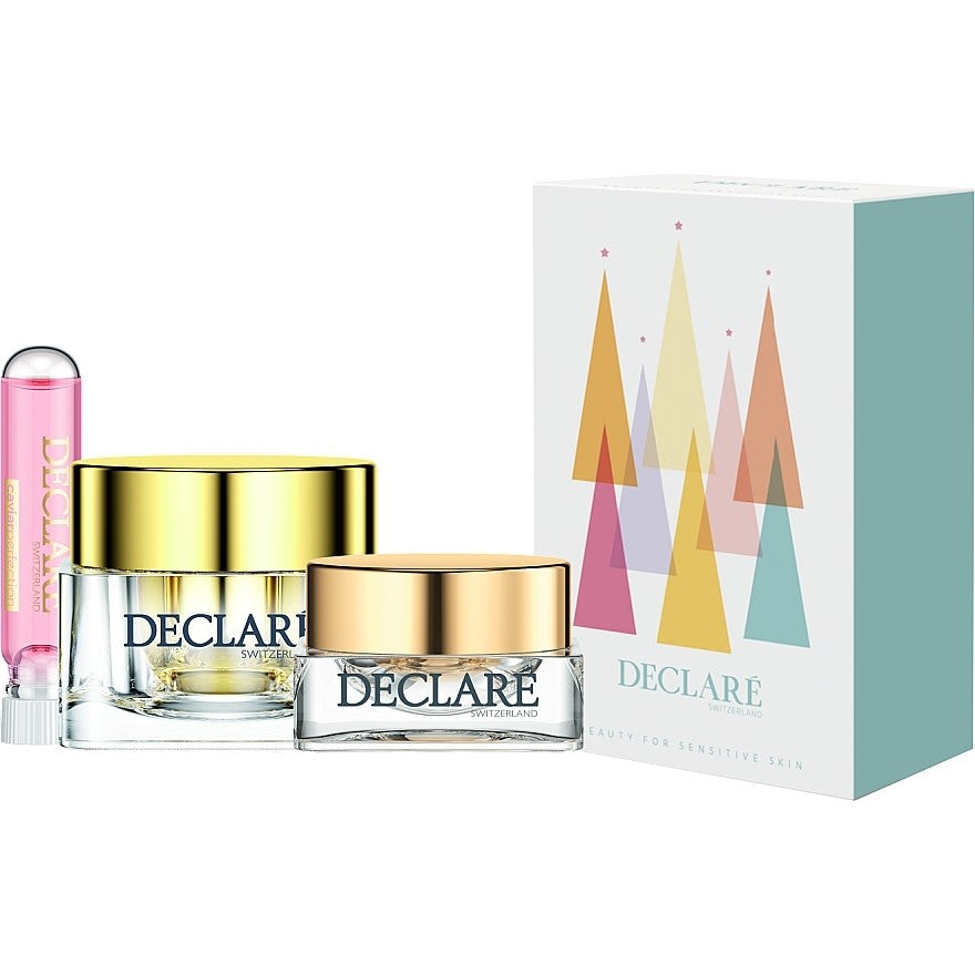 Declare Caviar Perfection Set (crème 50 ml + ampullen 7x2,5 ml + oogcrème 15 ml) — Gezichtscadeauset