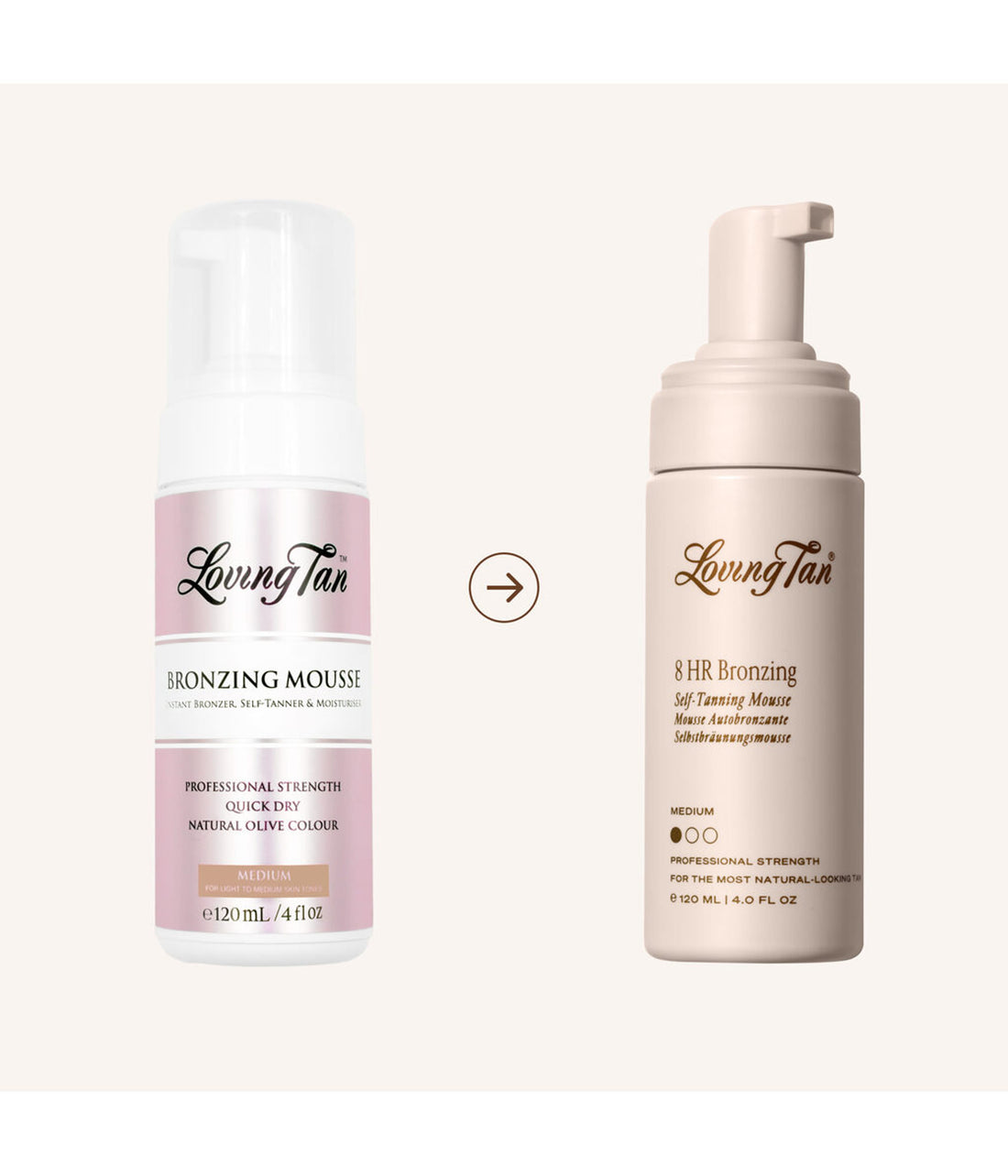 Loving Tan Mousse Medium 120 ml — Autoabbronzante Corpo