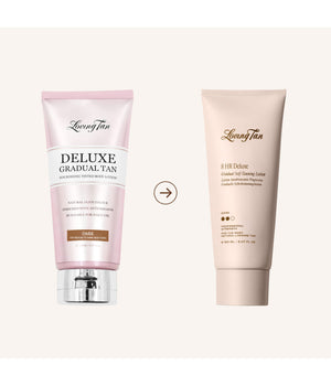 Loving Tan Deluxe Gradual Tan latte nutriente corpo per esaltare l'abbronzatura colore Dark 150 ml
