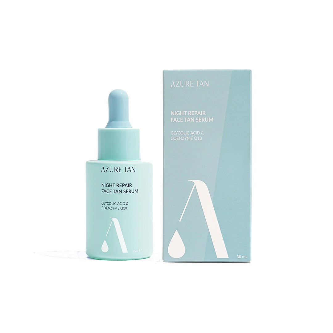Azure Tan Night Repair 30 ml — Siero Autoabbronzante Viso