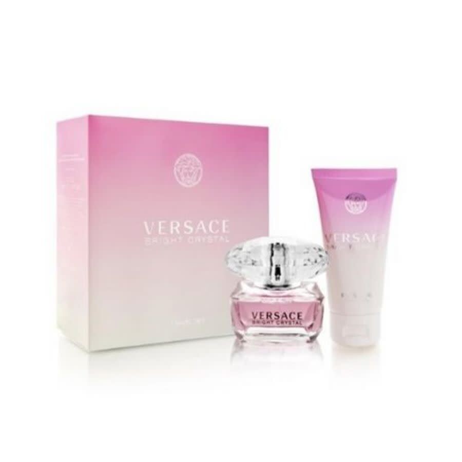 Versace مجموعة هدايا برايت كريستال EDT 50ml وBright Crystal Body Lotion - 50ml
