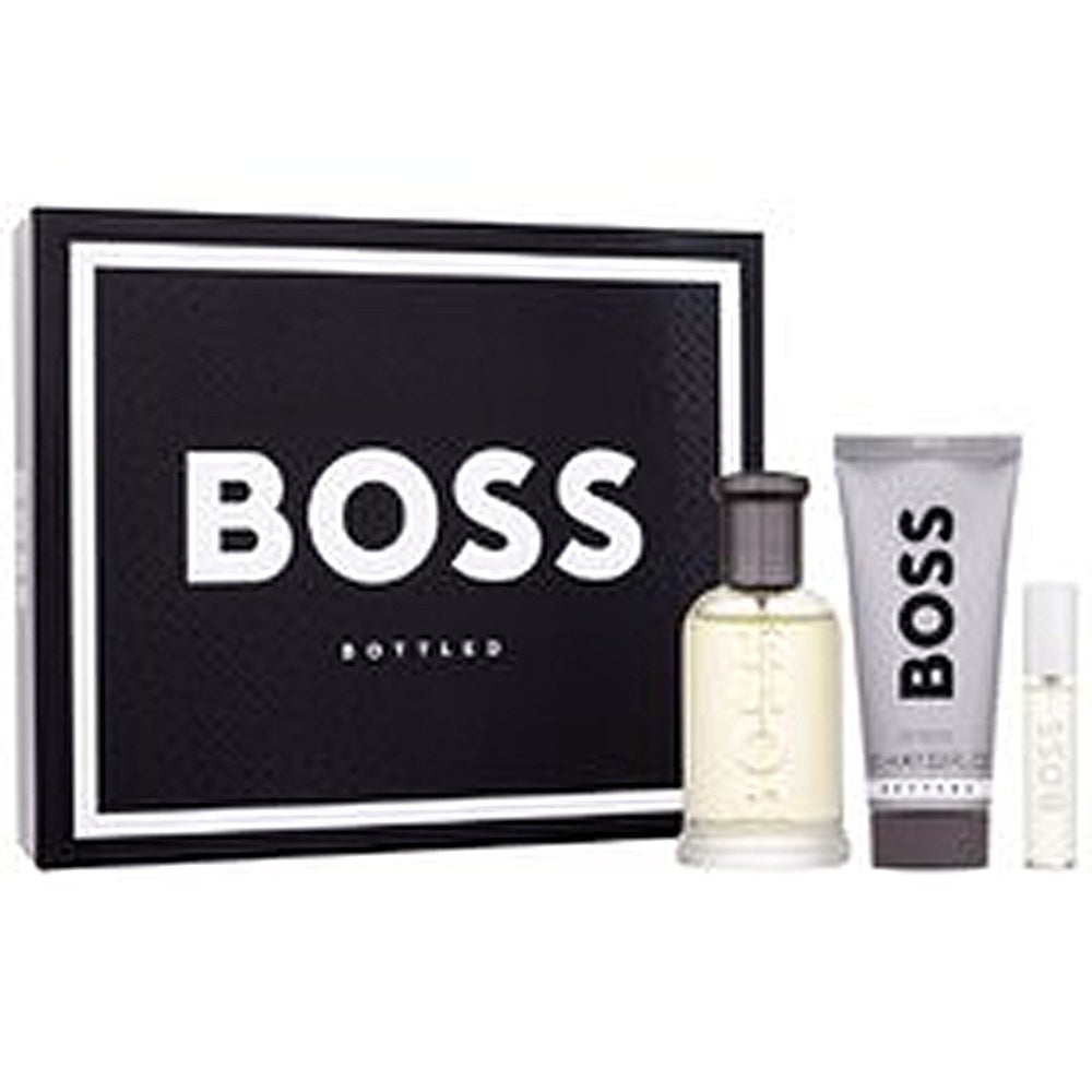 Hugo boss Boss Bottle n.6 zestaw upominkowy woda toaletowa dla mężczyzn 100 ml, żel pod prysznic 100 ml miniaturowa woda toaletowa dla mężczyzn 10 ml
