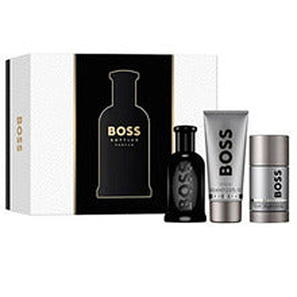 Hugo boss مجموعة هدايا بوس بوتلد بارفان عطر 100 مل، مزيل عرق 75 مل وجل استحمام 100 مل