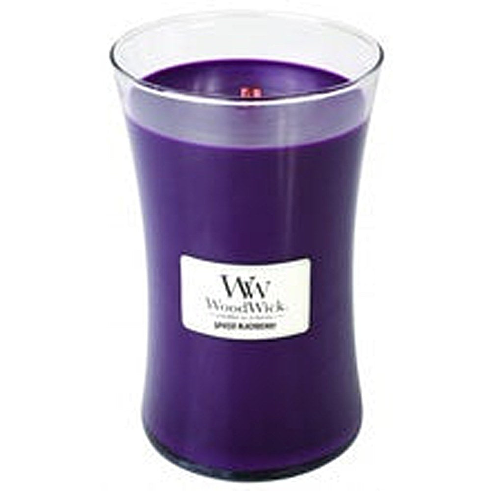 Woodwick ジャースパイスドブラックベリー - 香り付きキャンドル - 609.5 g