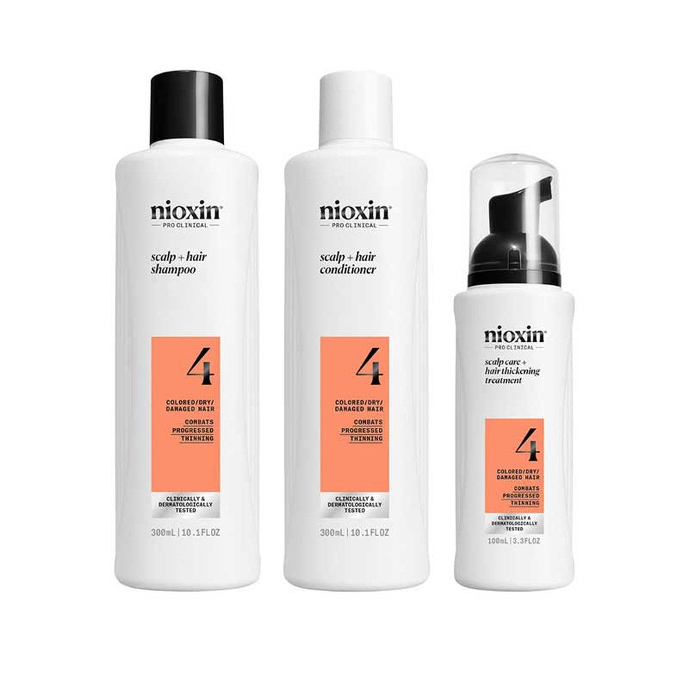 Nioxin System 4 Zestaw Włosy Farbowane 3 Sztuki — Zestaw