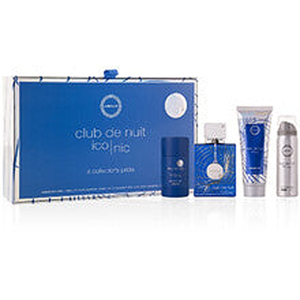 Armaf Club De Nuit Blue Iconic Set Eau de Parfum 105 ml, desodorante 75 g, deospray 50 ml y gel de ducha 100 ml