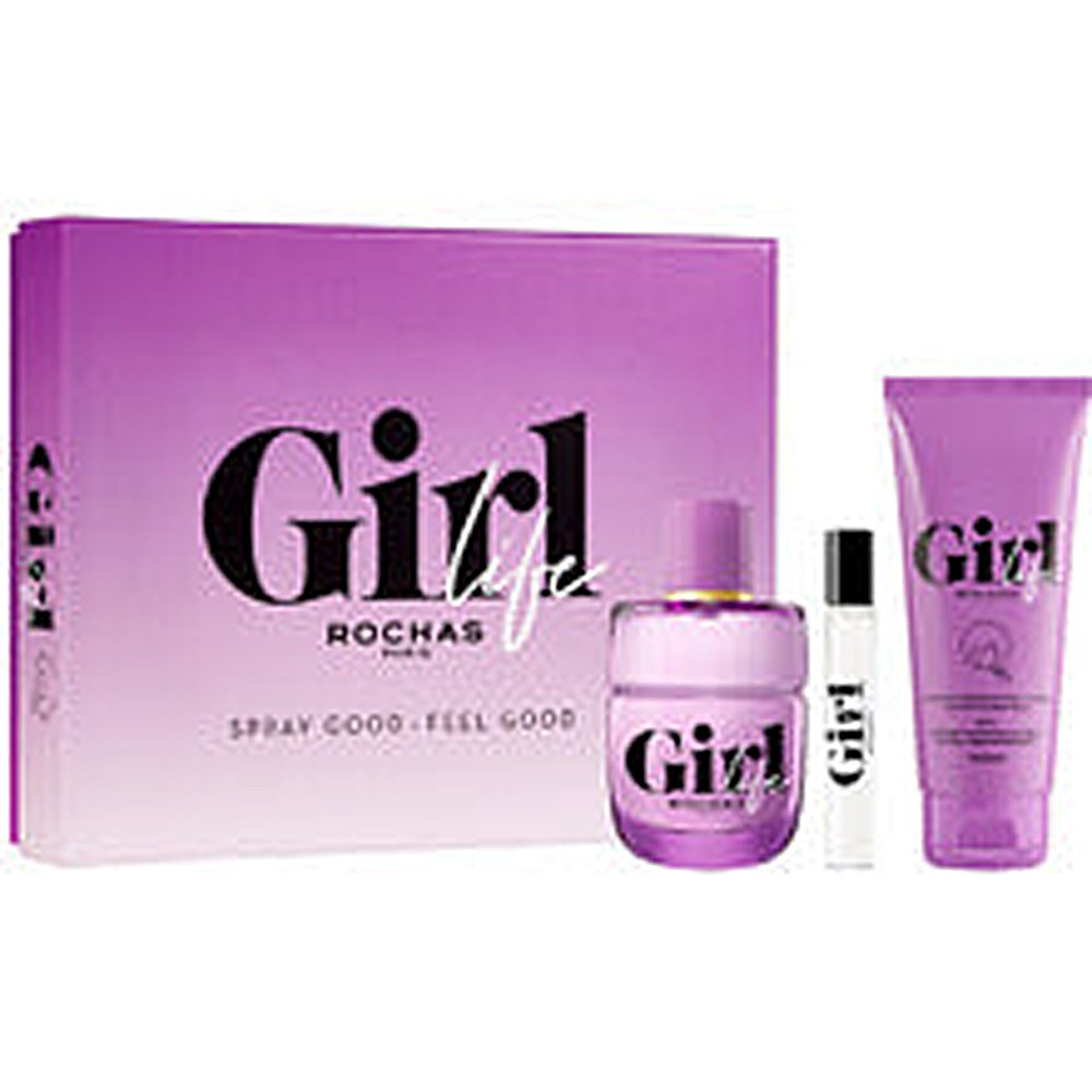 Rochas Girl Life Edp 75ml + Mini 7,5ml + Body Balm 100ml — Set 