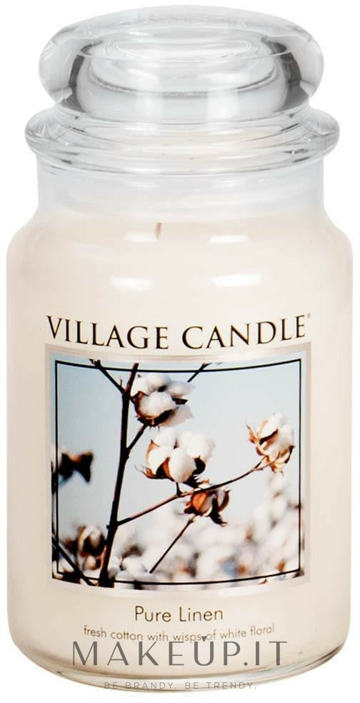 נר ריחני "Puro Lino" Village Candle Pure Linen 390 g 