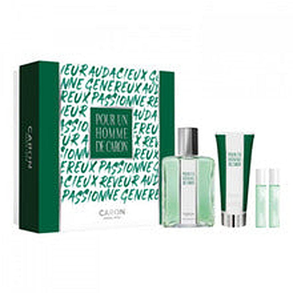 Caron Set cadou de Caron EDT 125 ml, gel de duș 75 ml, parfum miniatural Le Matin EDT 5 ml și parfum miniatural Le Soir EDP 5 ml pentru bărbați
