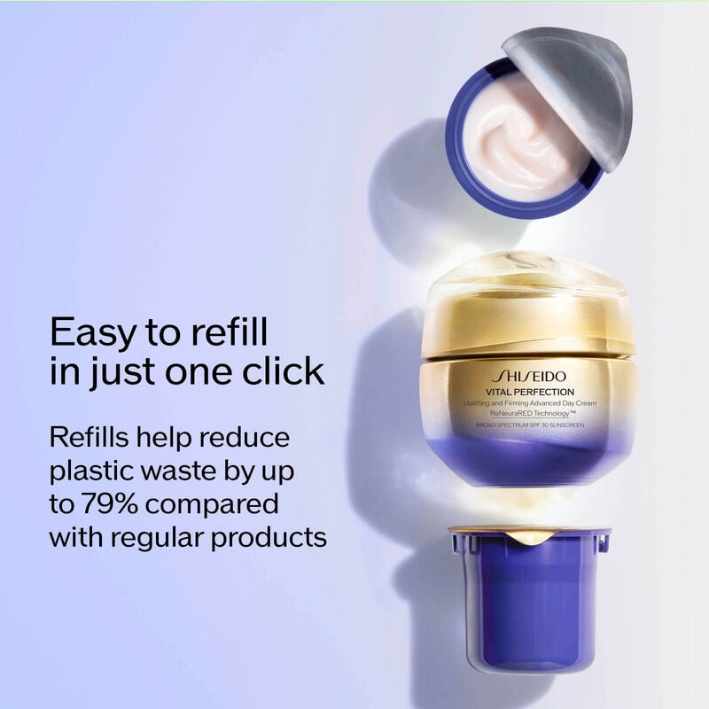 Shiseido Vital Perfection Uplifting And Firming Advanced SPF 30 Ricarica 50 ml — Crema Giorno