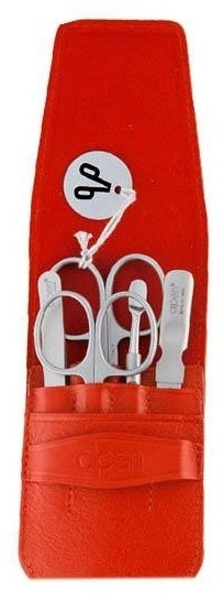 Set per manicure, 5 pezzi, 6872R, rosso Alpen