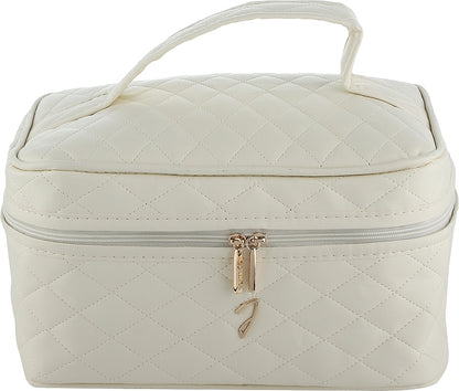 Beauty case, beige, A6152VT Janeke