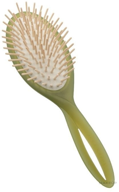 Spazzola per capelli, verde Acca Kappa Infinito Brush Long Wooden Pins
