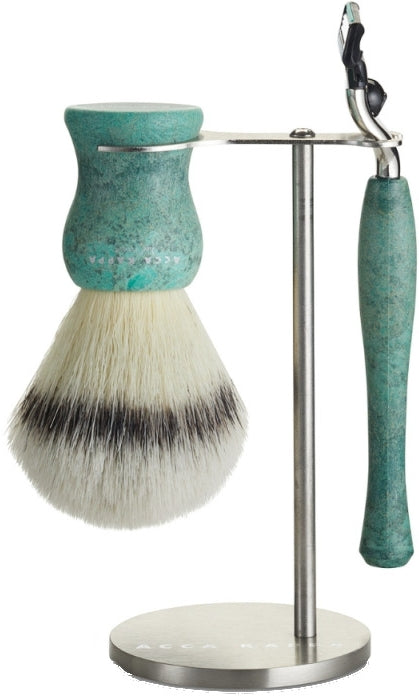 Set da barba Acca Kappa Barber Shop Collection Shaving Set (razor/1pc + brush/1pc + stand/1pc)
