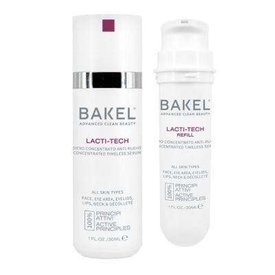 BAKEL Lacti-Tech Coffret &amp; Recharge 30 ml Sérum concentré anti-rides contour des yeux visage