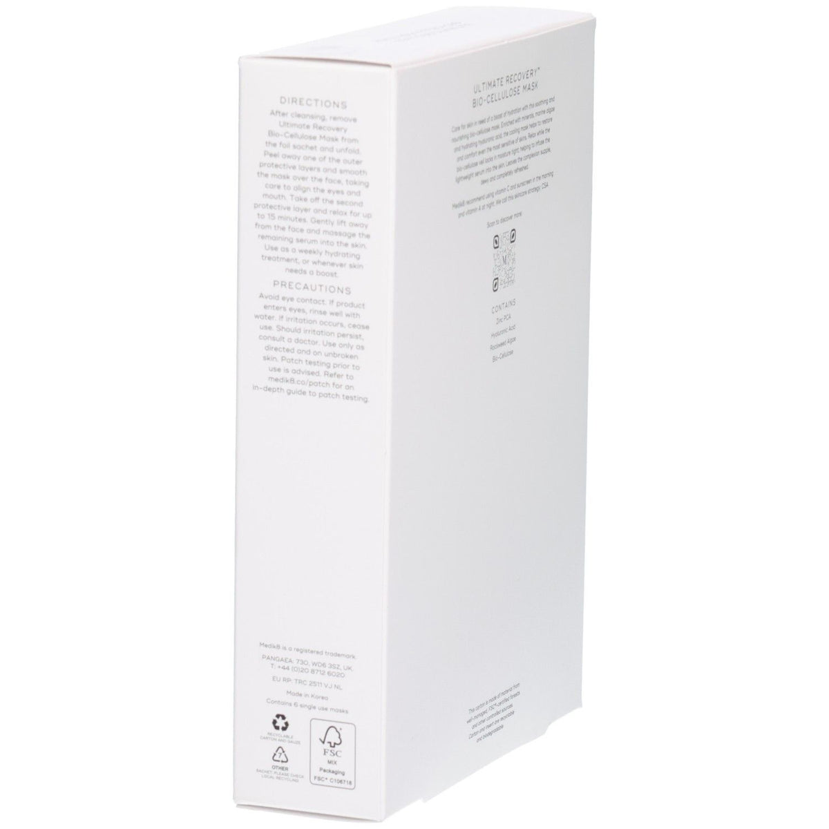 Medik8 Ultimate Recovery Bio Cellulose Maschera 6 pz