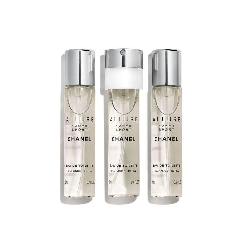 Chanel Allure Homme Sport Twist and Spray set di ricariche 3 x 20 ml — אדו טואלט לגבר