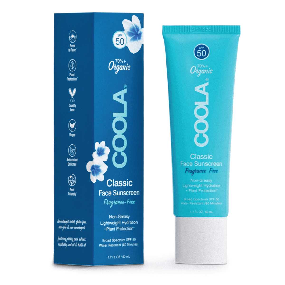 Coola Classic Face SPF 50 無香料 50ml