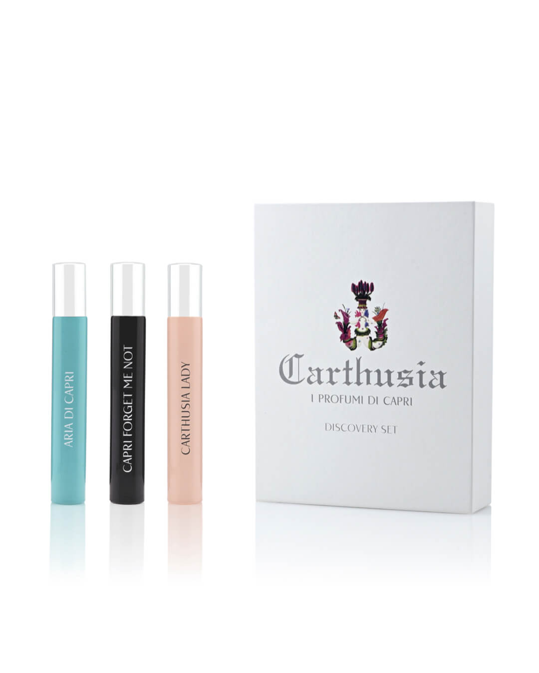 Carthusia 돌체비타 디스커버리 세트 카프리 에어, 카프리 겟 미 낫, Carthusia 레이디 3 x 10ml