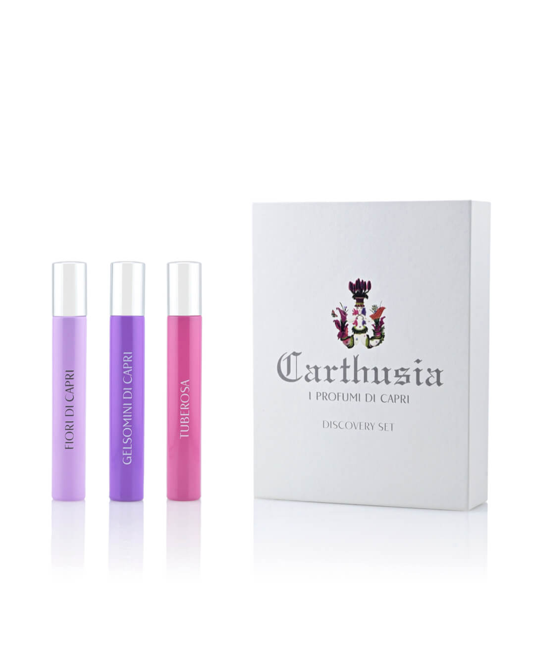 Carthusia Primavera Caprese Discovery Set Fiori di Capri, Gelsomini di Capri, Tuberosa 3 x 10ml