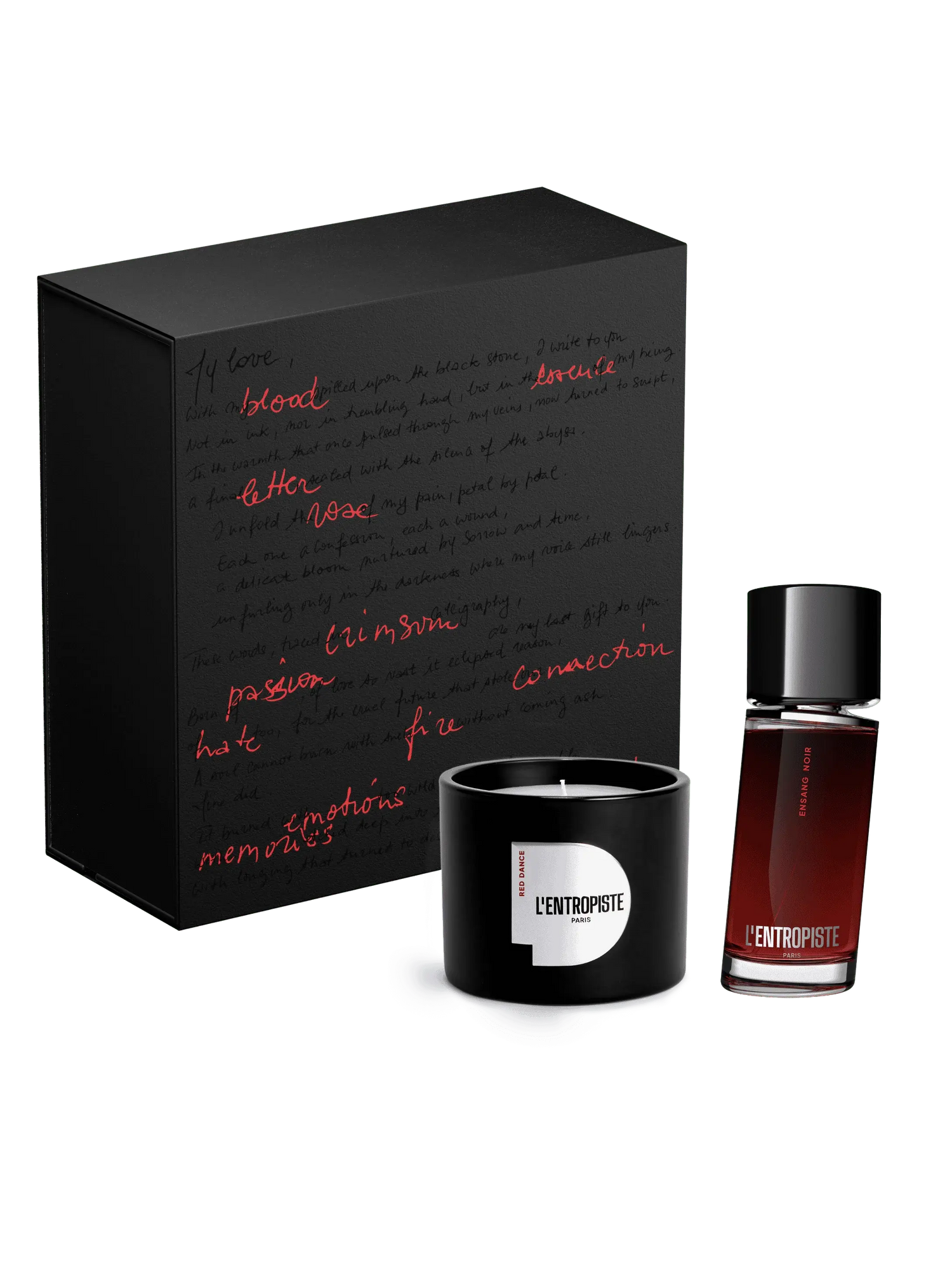 Coffret cadeau Entropist Black Blood 100 ML + 240 GR. 