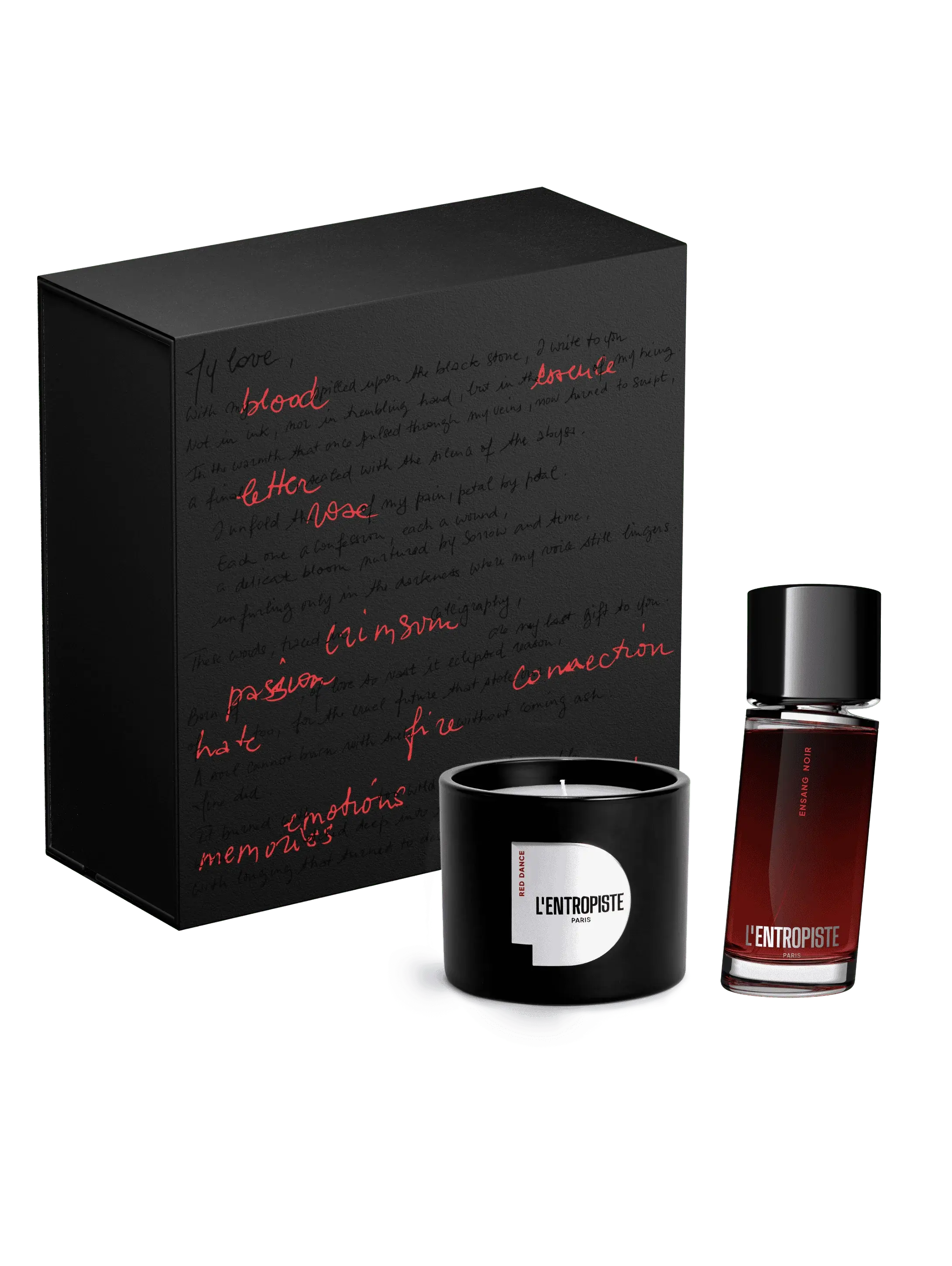 Coffret cadeau Entropist Black Blood 100 ML + 240 GR. 