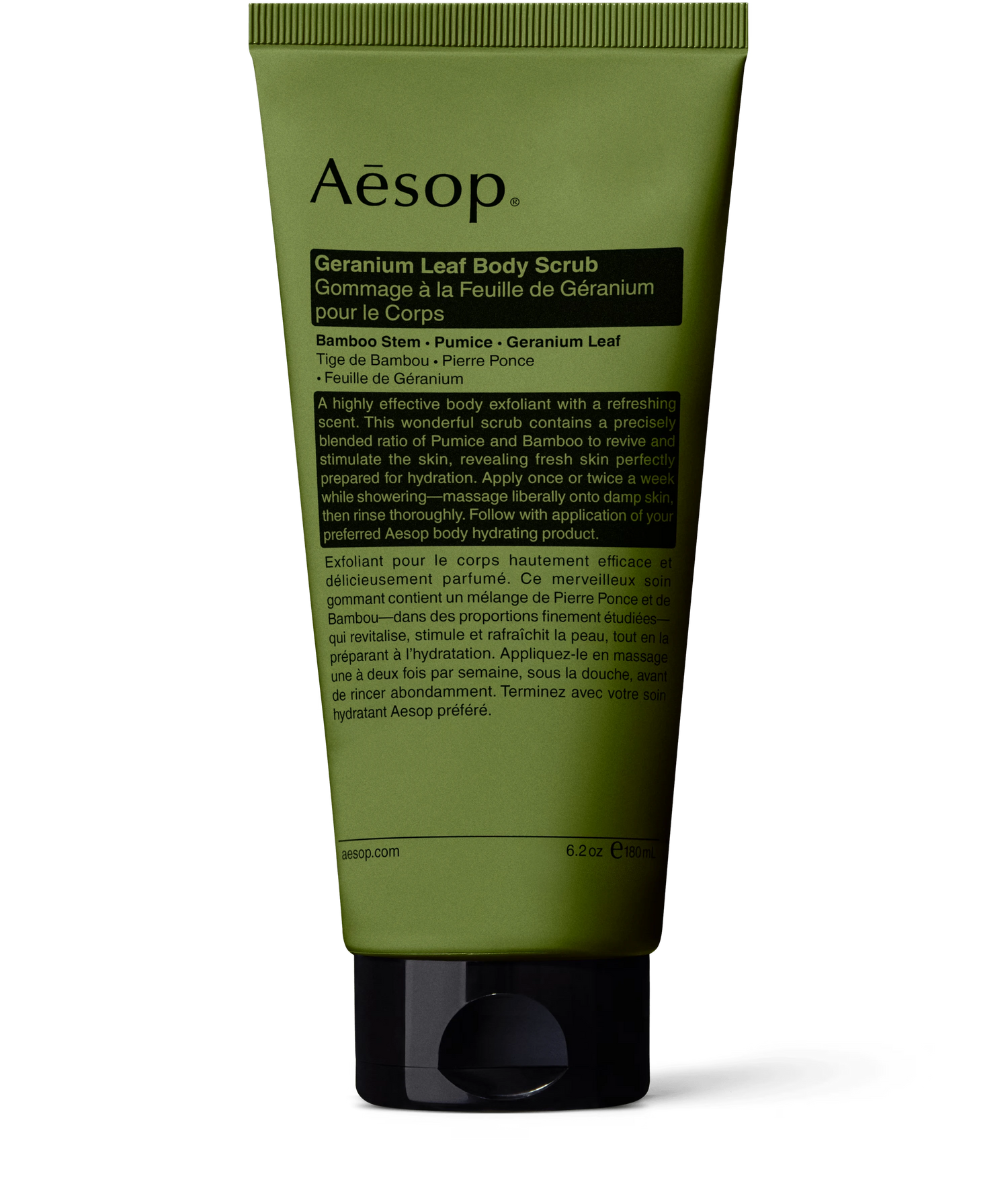 Aesop Exfoliant corporal cu frunze de geranium - 180 GR.