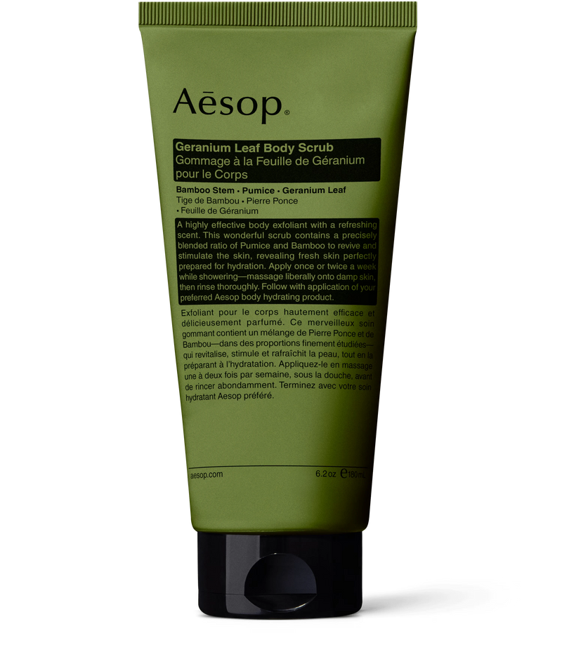 Aesop Exfoliant corporal cu frunze de geranium - 180 GR.