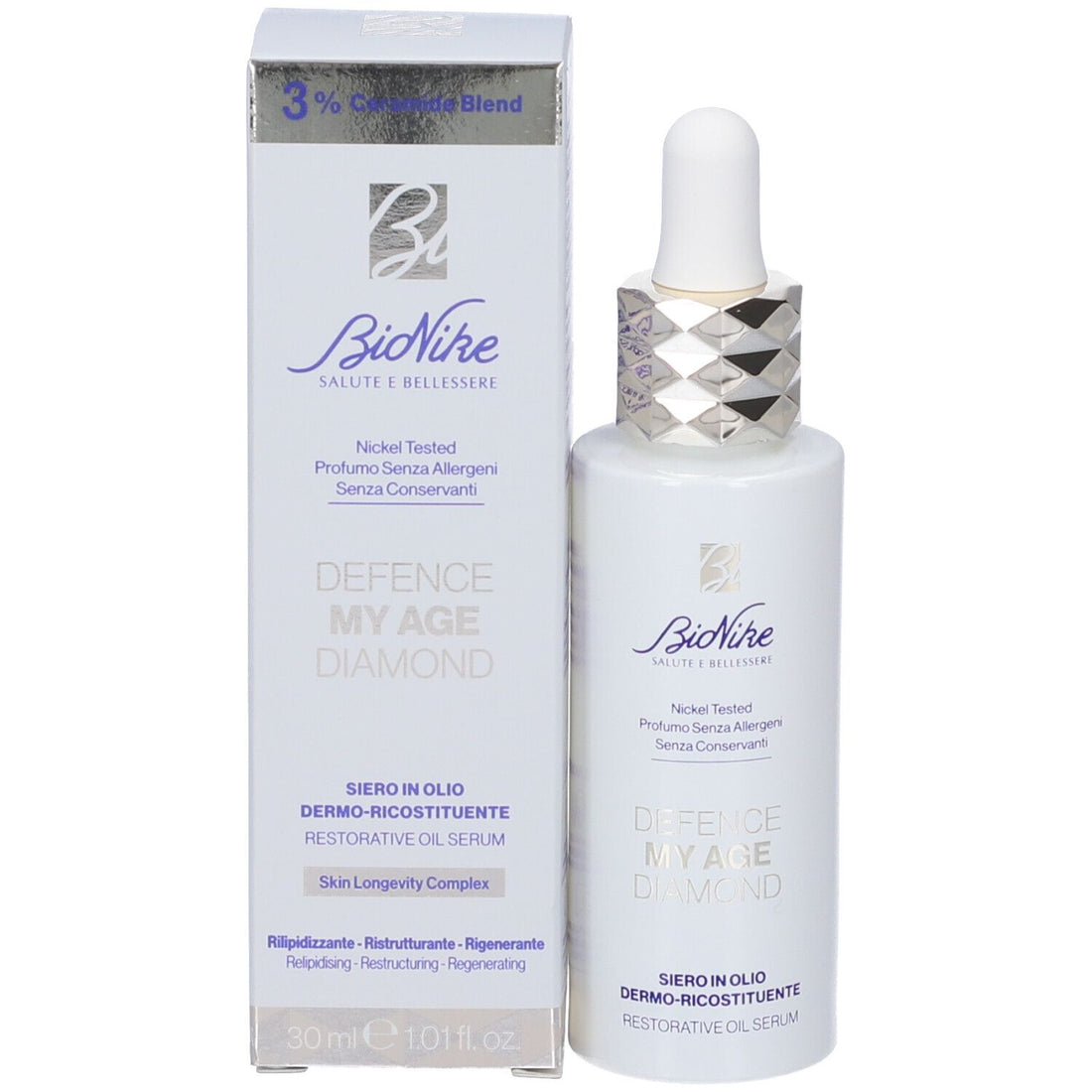 Bionike Defence My Age Diamond siero olio riparatore 30 ml — Siero viso
