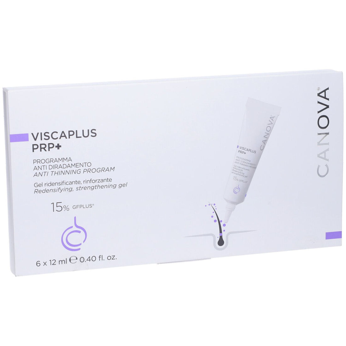 Canova Viscaplus Prp+ Programma Antidiradamento 6 pezzi 12 ml — Trattamento Capelli