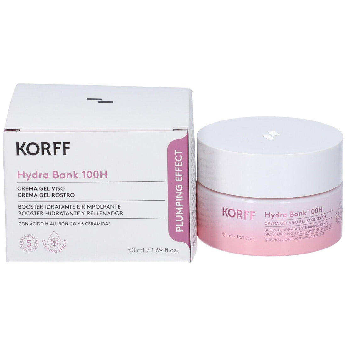 Korff Hydra Bank 100H Crema Gel Viso idratante per tutti i tipi di pelle 50 ml