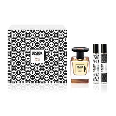 Jusbox perfumes Beat Café KIT EDP 78 ml + Black Powder 7,8 ml + Cheeky Smile 7,8 ml