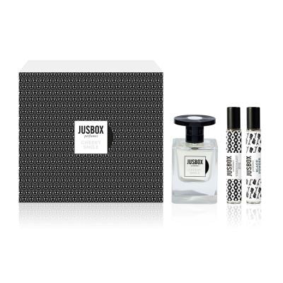 Jusbox perfumes KIT Cheeky Smile EDP 78 ml + Visionary Eye 7,8 ml + Polvo Negro 7,8 ml