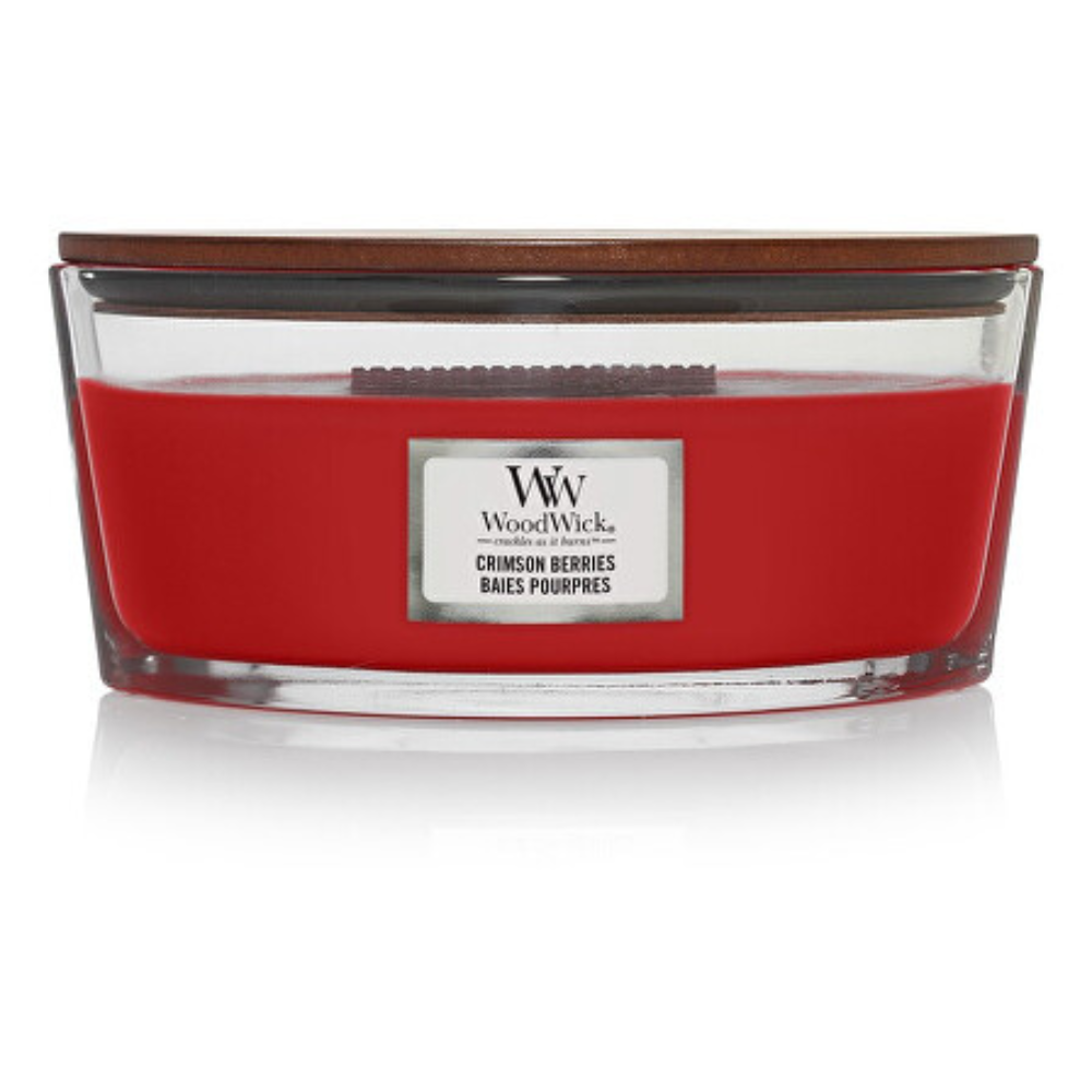 Woodwick Vela de bayas carmesí de 16 oz