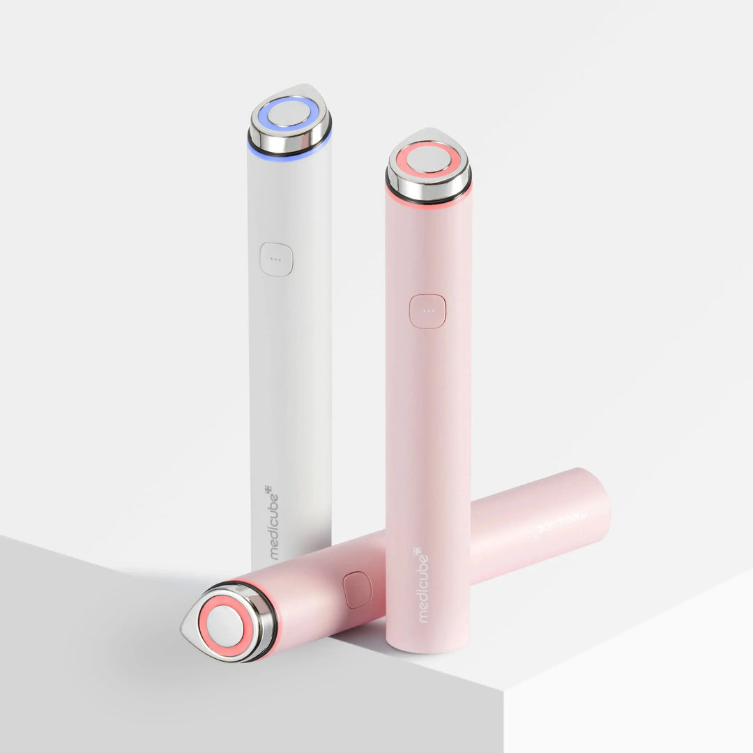 Medicube Age-R Booster Pro Mini Penna Microneedling Bianco Rosa