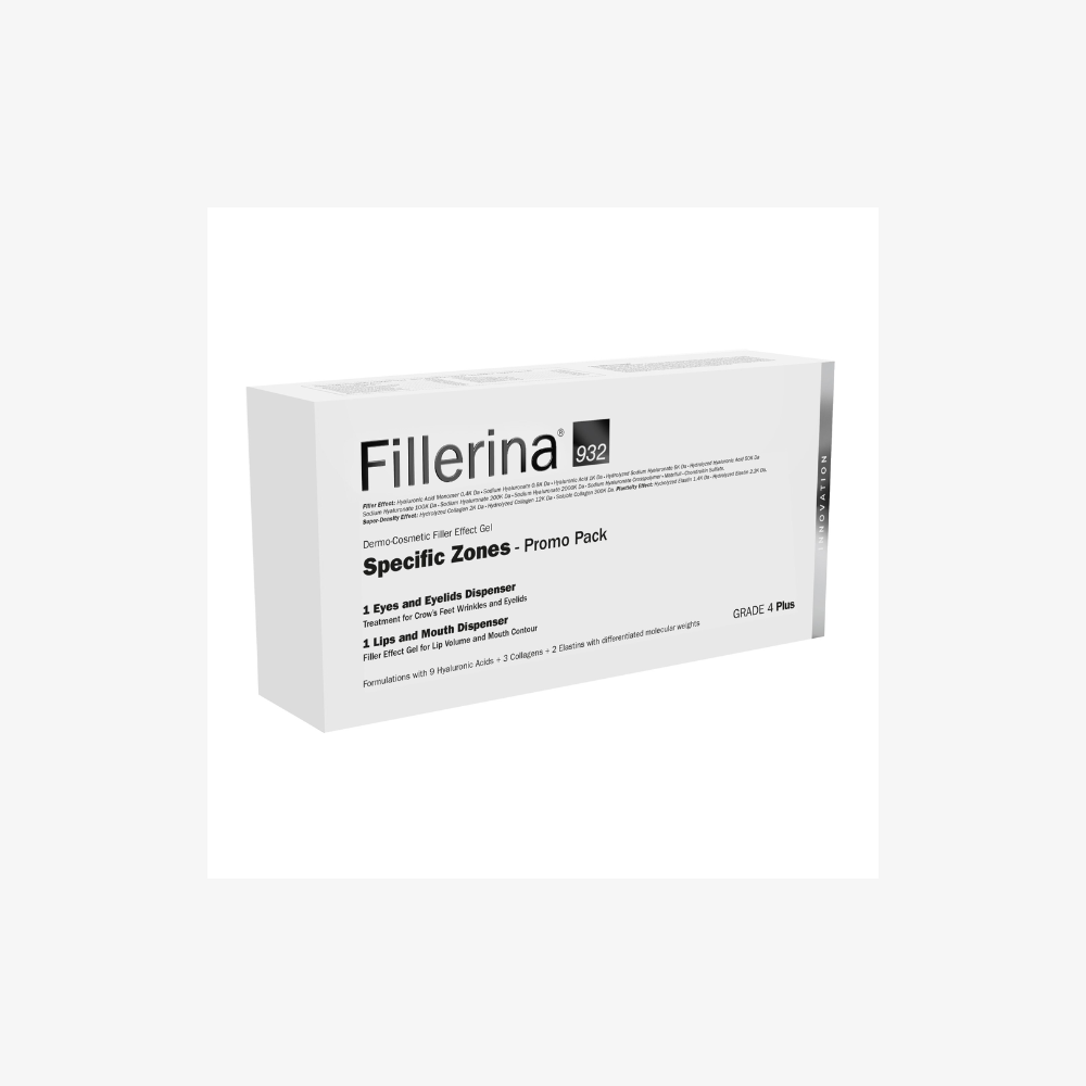 Set Labo: Fillerina 932 Zone Specifiche Grado 4 Plus Crema Trattamento Locale Volumizzante Acido Ialuronico Labbra 7 ml + Fillerina 932 Zone Specifiche Grado 4 Plus Crema Trattamento Locale Anti-Rughe Giorno &amp; Notte Occhi &amp; Palpebre 15 ml