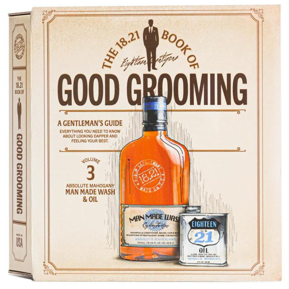 18.21 Man Made Book of Good Grooming Volume 3 Set Uomo