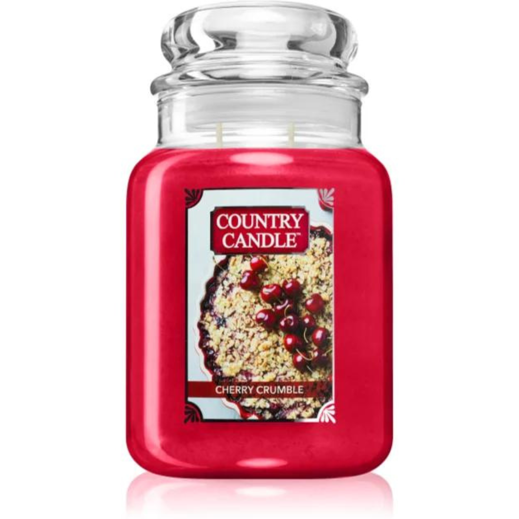 Country Candle Cherry Crumble 737 g vonná svíčka.