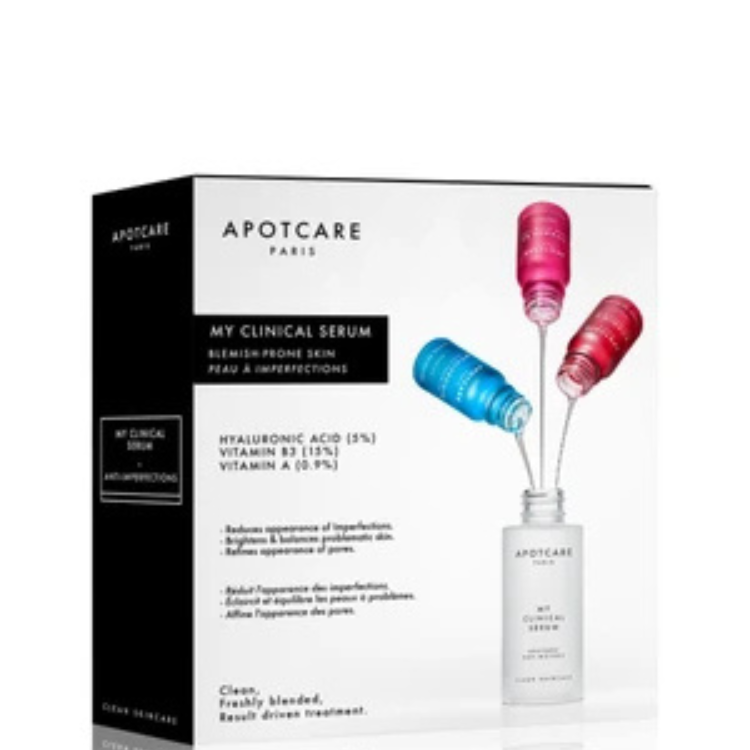Il mio set di sieri clinici Apotcare Vitamina B3 siero anti-rossore per il viso 10 ml + Vitamina A Retinoide siero antirughe per il viso 10 ml + Acido ialuronico Acido ialuronico siero anti-età giorno e notte per il viso 10 ml